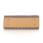 Women's Faux Leather Printed Handbag (Camel) - Image 3