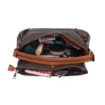 Women's Faux Leather Solid Sling Bag (Green) - Image 2