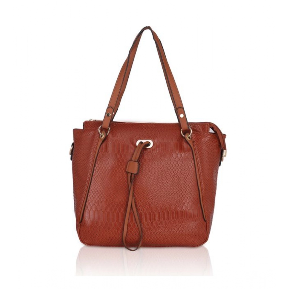 53744831536_df49eb646c_o_d-1000x1000-1.webp Women's Faux Leather Textured Tote Bag (Brown) - Image 1