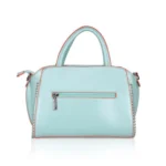 Women's Faux Leather Metal Beads Handbag (Green) - Image 4