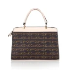 Women's Faux Leather Printed Handbag (Beige) - Image 6