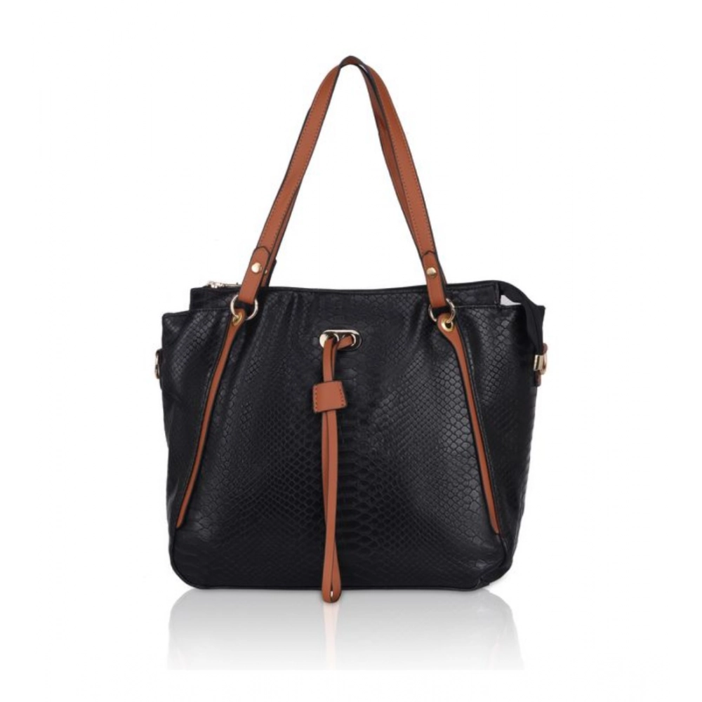 53745013788_1d8f3d5f27_o_d-1000x1000-1.webp Women's Faux Leather Textured Tote Bag (Black) - Image 1