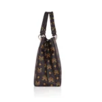 Women's Faux Leather Printed Handheld Bag (Brown ) - Image 3