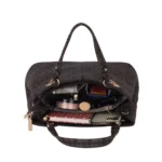 Women's Faux Leather Printed Handheld Bag (Brown) - Image 2