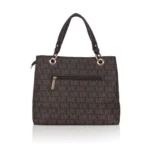 Women's Faux Leather Printed Handheld Bag (Brown) - Image 4