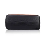 Women's Faux Leather Textured Tote Bag (Black) - Image 3