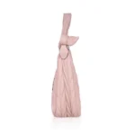 Women's Faux Leather Textured Handbag (Pink) - Image 5