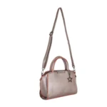 Women's Faux Leather Metal Beads Handbag (Bronze) - Image 2