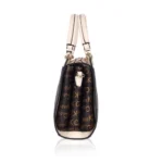 Women's Faux Leather Printed Handbag (Beige) - Image 3