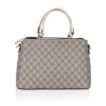 Women's Faux Leather Printed Handbag (Beige) - Image 4