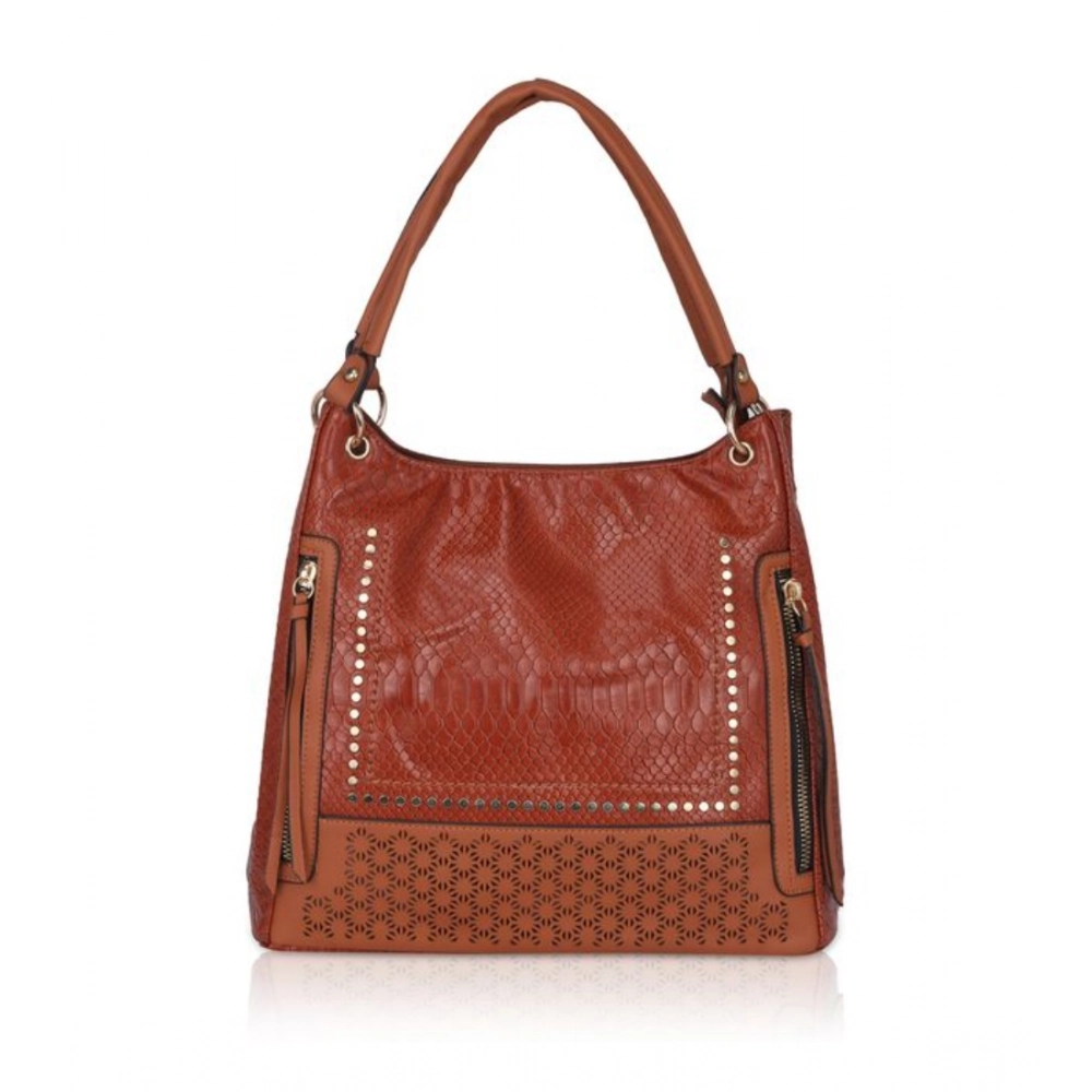 53745153219_e42598e9f5_o_d-1000x1000-1.webp Women's Faux Leather Textured Tote Bag (Brown) - Image 1