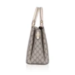 Women's Faux Leather Printed Handbag (Beige) - Image 5