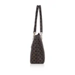 Women's Faux Leather Printed Tote Bag (Brown) - Image 5