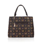 Women's Faux Leather Printed Handheld Bag (Brown ) - Image 2