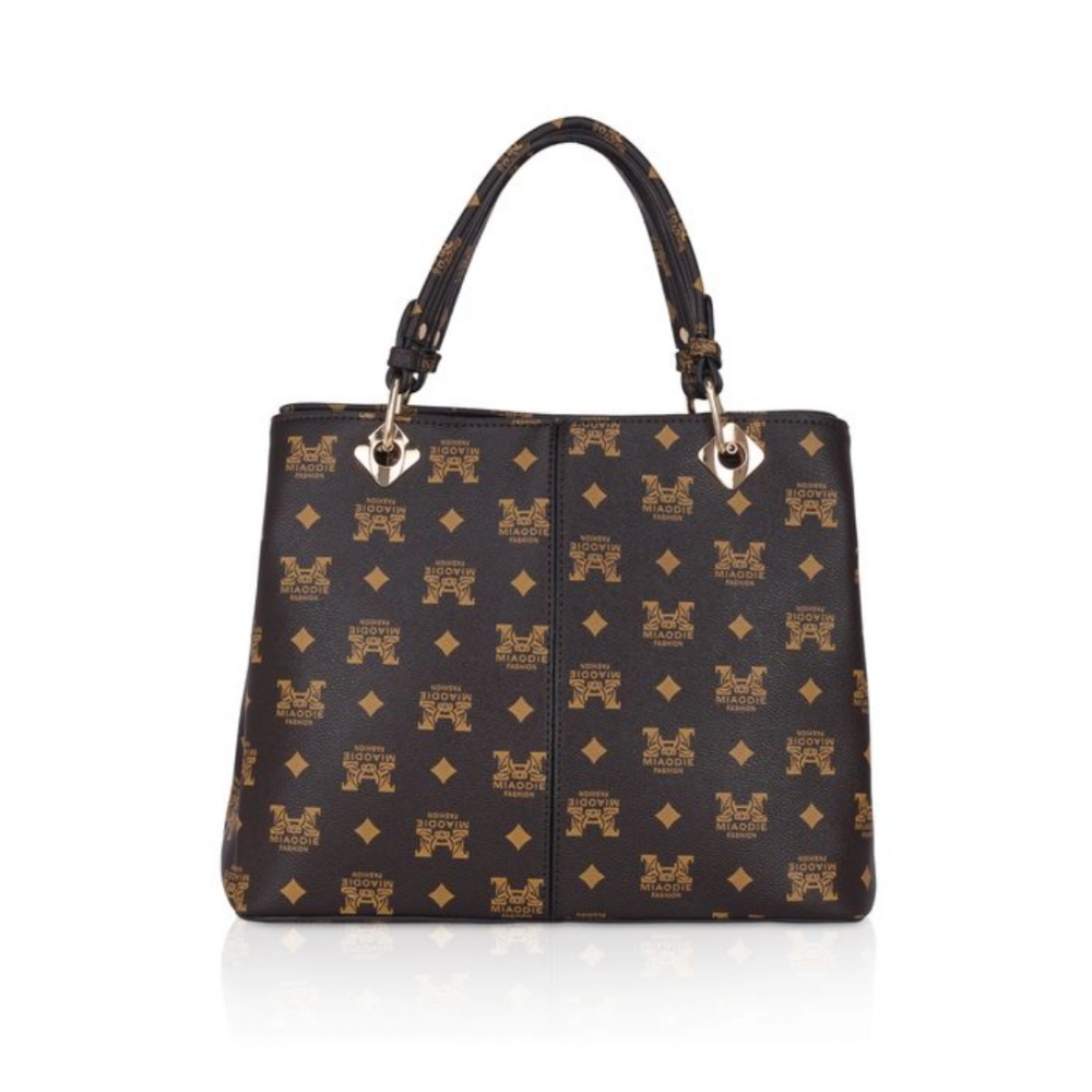 53745237745_7032f1eb50_o_d-1000x1000-1.webp Women's Faux Leather Printed Handheld Bag (Brown ) - Image 1