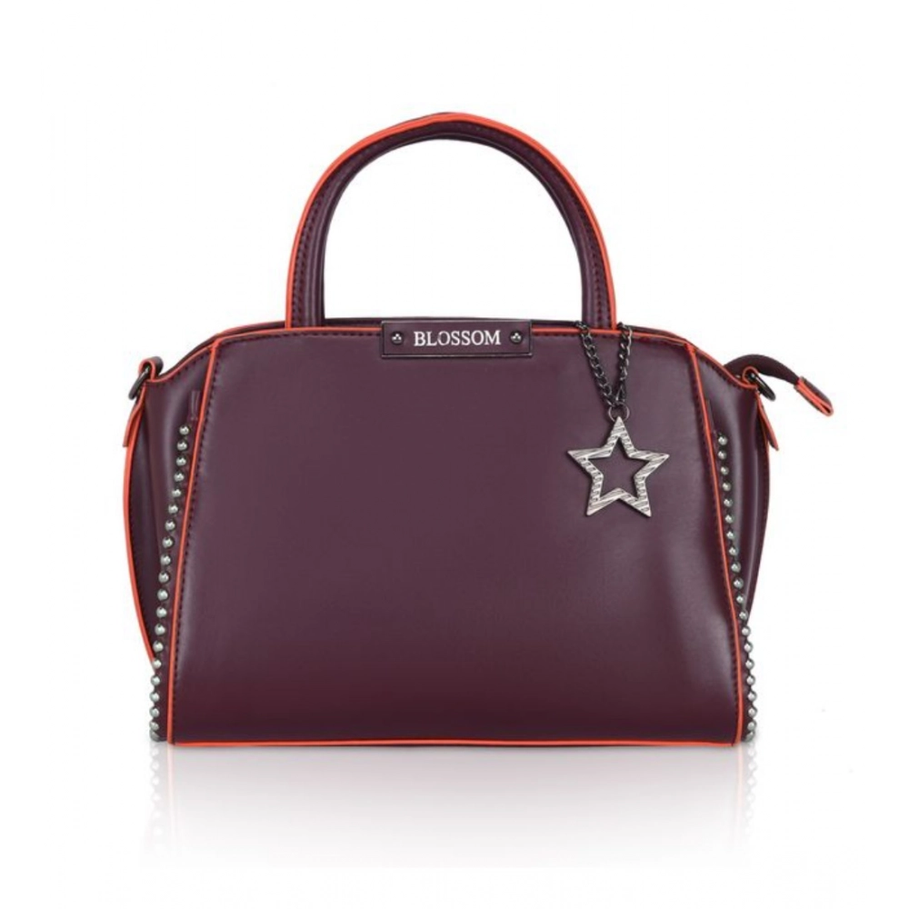 53745243970_ec3a252ff8_o_d-1000x1000-1.webp Women's Faux Leather Metal Beads Handbag (Wine Red) - Image 1