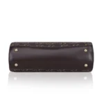 Women's Faux Leather Printed Handbag (Coffee) - Image 2