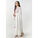 Women's Chanderi Self Design Dupatta (White, Length: Free Size) - Image 3