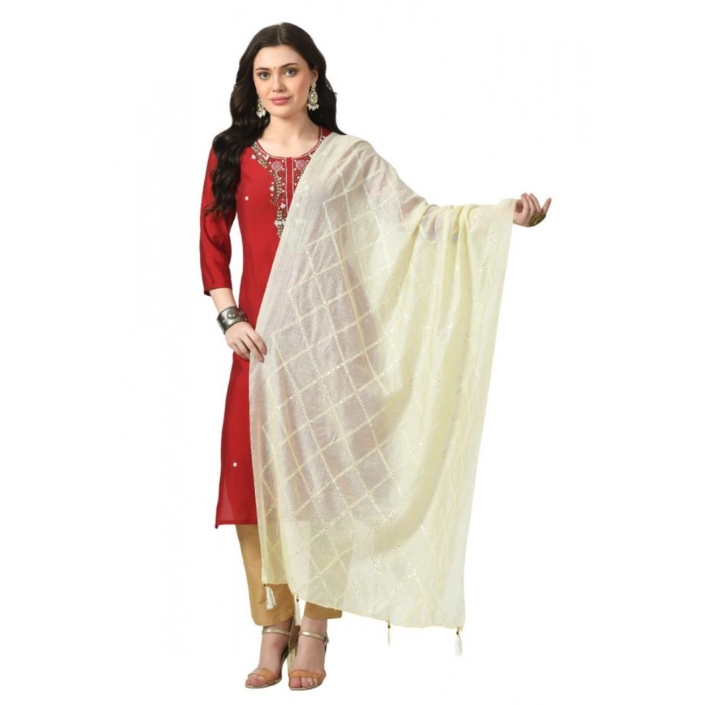 53768652249_9b60b00d38_o_d-1000x1000-1.webp Women's Chanderi Self Design Dupatta (Off White, Length: Free Size) - Image 1