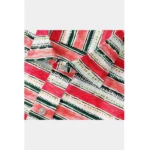 Men's Cotton Blended Striped Full Sleeve Shirt (Red-White) - Image 2