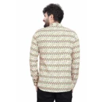 Men's Cotton Blended Printed Full Sleeve Shortkurta (Multicolor) - Image 6