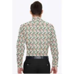 Men's Cotton Blended Printed Full Sleeve Shirt (Multicolor) - Image 6