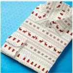 Men's Cotton Blended Printed Full Sleeve Shirt (White-Red) - Image 3