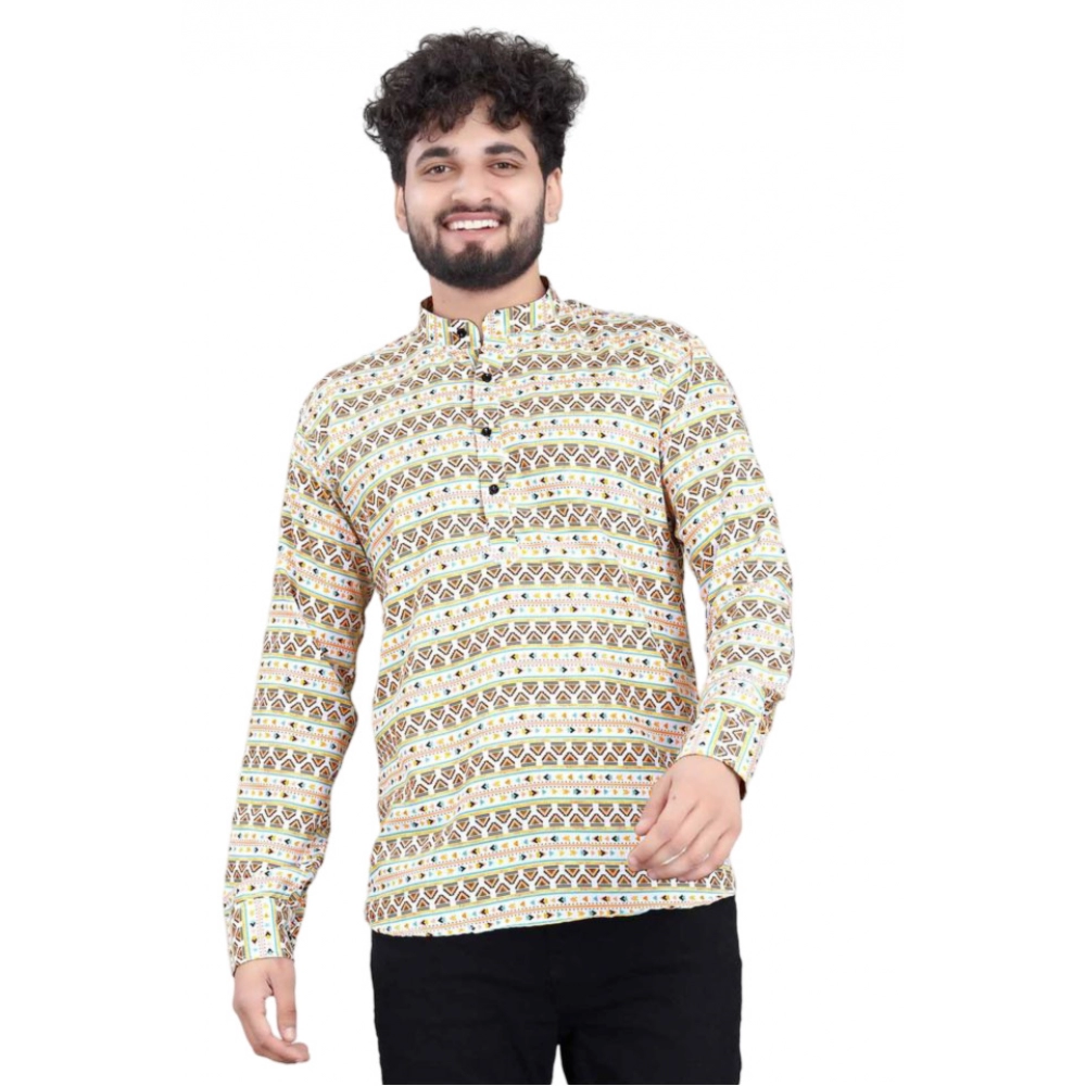 53814506293_1c3d4bacc8_o_d-1000x1000-1.webp Men's Cotton Blended Printed Full Sleeve Shortkurta (Multicolor) - Image 1