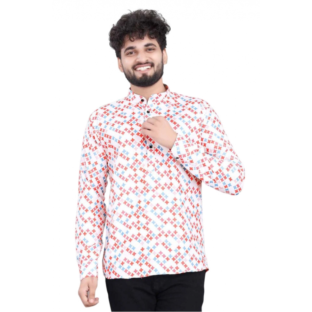 53814701365_36fec07f96_o_d-1000x1000-1.webp Men's Cotton Blended Printed Full Sleeve Shortkurta (Multicolor) - Image 1