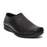 Men's Faux Leather Formal Shoes (Black) - Image 2
