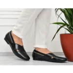 Men's Faux Leather Formal Shoes (Black) - Image 2