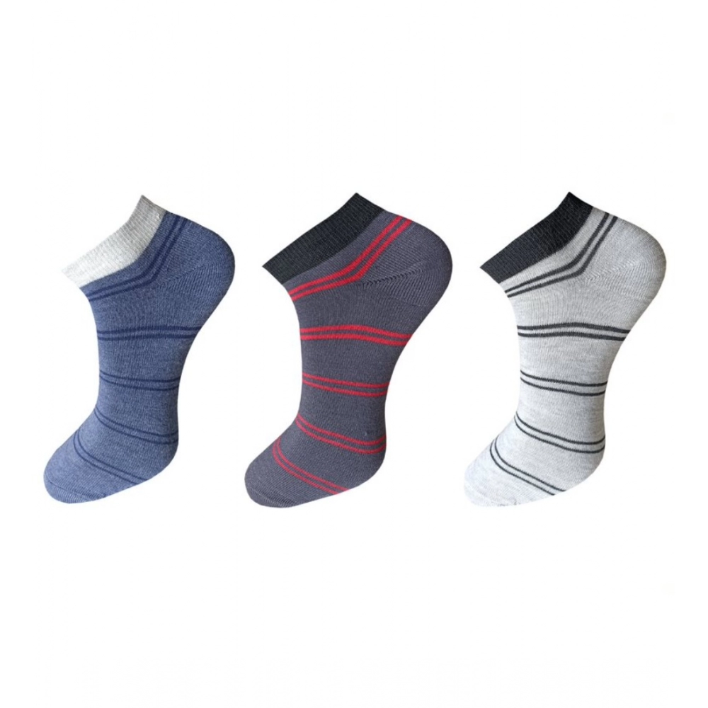 53833577422_d218ab12ee_o_d-1000x1000-1.webp 3_Pair Set Unisex Casual Cotton Striped Ankle Length Socks (Multicolor) - Image 1