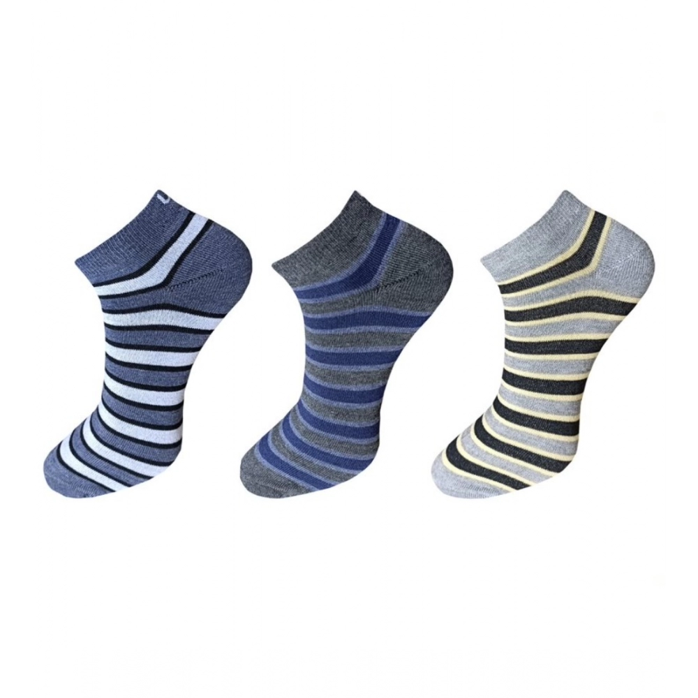 53834475511_e67cc1b826_o_d-1000x1000-1.webp 3_Pair Set Unisex Casual Cotton Striped Ankle Length Socks (Multicolor) - Image 1