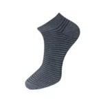 3_Pair Set Unisex Casual Cotton Striped Ankle Length Socks (Multicolor) - Image 2