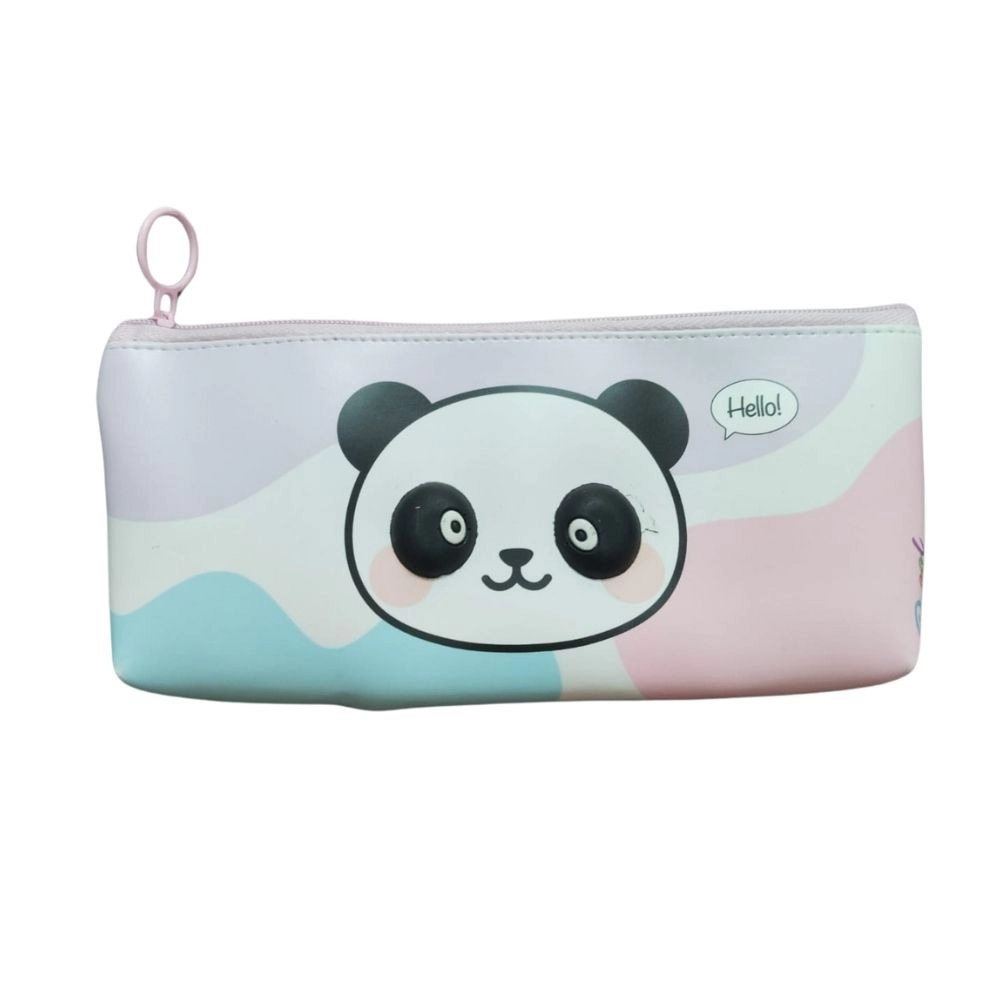 53860353173_80dec8378d_o_d-1000x1000-1.webp Pack Of_2 Panda Cartoon Printed Pencil Pouch | Canvas | Stationery | 3+ Years - Image 1
