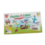 2 In 1 Puzzle & Colors-Transport |   Cardboard  |   Educational Toys| 3+ Years