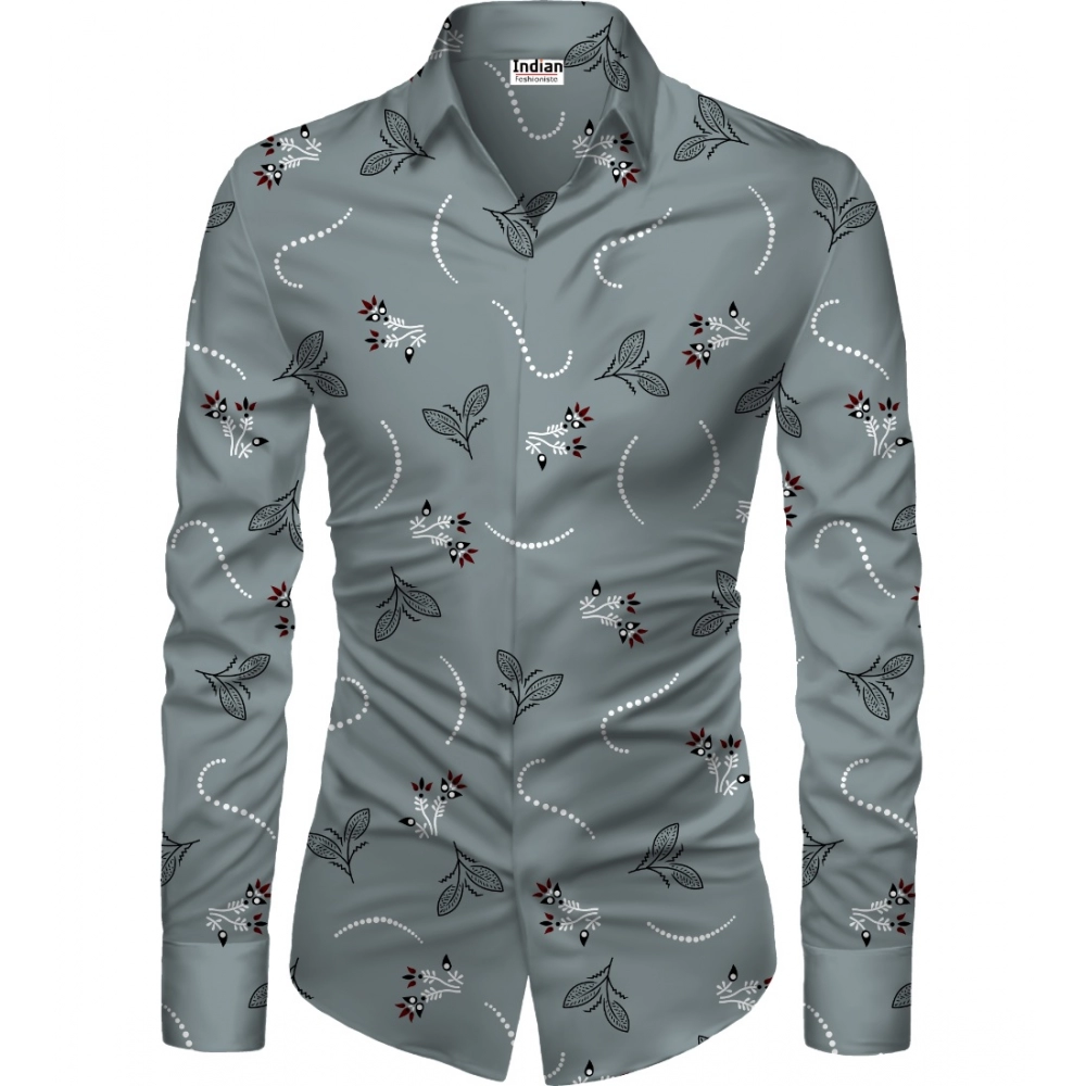 53902213422_52da917b5d_o_d-1000x1000-1.webp Men's Casual Floral Printed Cotton Blend Unstitched Shirt Fabric 1.6 Mtrs (Grey) - Image 1
