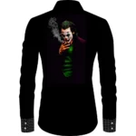 Men's Casual Floral Printed Cotton Blend Unstitched Shirt Fabric 1.6 Mtrs (Black) - Image 2