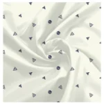 Men's Casual Floral Printed Cotton Blend Unstitched Shirt Fabric 1.6 Mtrs (White) - Image 2