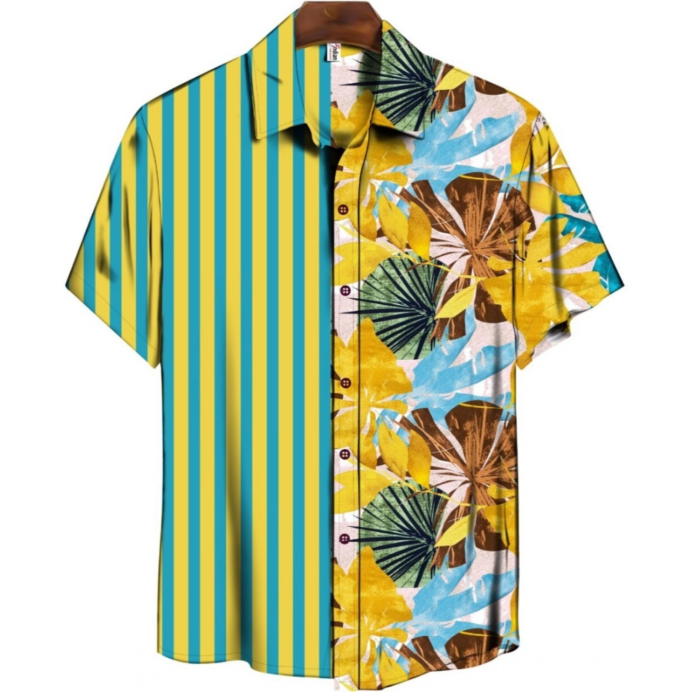 53903467969_6516d17cf5_o_d-1000x1000-1.webp Men's Casual Floral Printed Cotton Blend Unstitched Shirt Fabric 1.6 Mtrs (Green) - Image 1