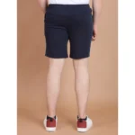 Men's Casual Cotton Striped Above knee Shorts (Navy) - Image 2