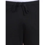 Men's Casual Cotton Striped Above knee Shorts (Black) - Image 6