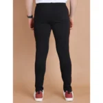 Men's Casual Cotton Striped Full Length Track Pant (Black) - Image 2
