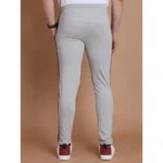 Men's Casual Cotton Striped Full Length Track Pant (Greymelange) - Image 2
