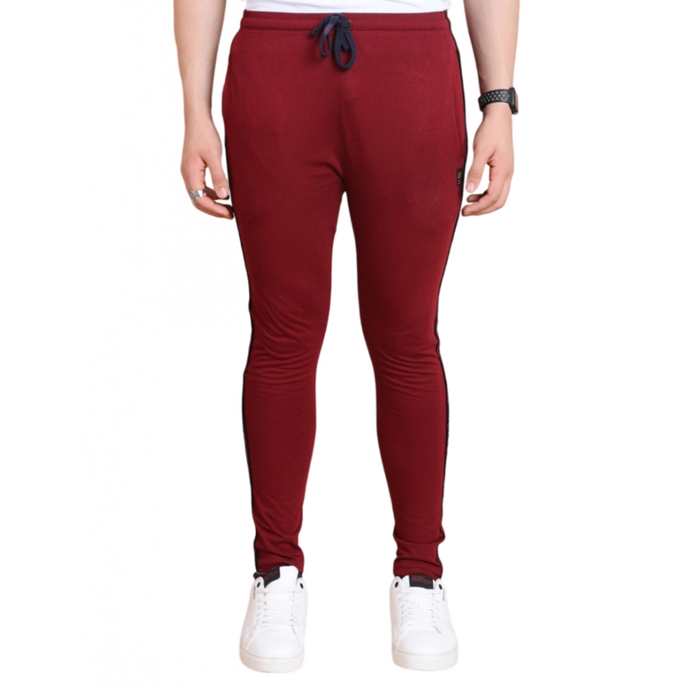 53988522042_f98ab4ca01_o_d-1000x1000-1.webp Men's Casual Cotton Striped Full Length Track Pant (Maroon) - Image 1