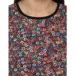 Women's Polyester Printed Sleeveless Knee-Length Dress (Multicolor) - Image 2