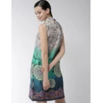 Women's Polyester Printed Sleeveless Above Knee Dress (Multicolor) - Image 6