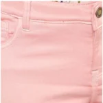 Women's Denim Solid Buttoned Jeans (Pink) - Image 2