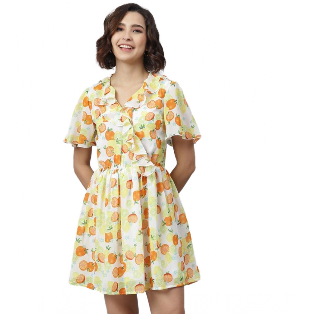 54040648217_250bf9b33e_o_d-1000x1000-1.webp Women's Polyester Printed Flutter Above Knee Dress (Yellow - Orange) - Image 1