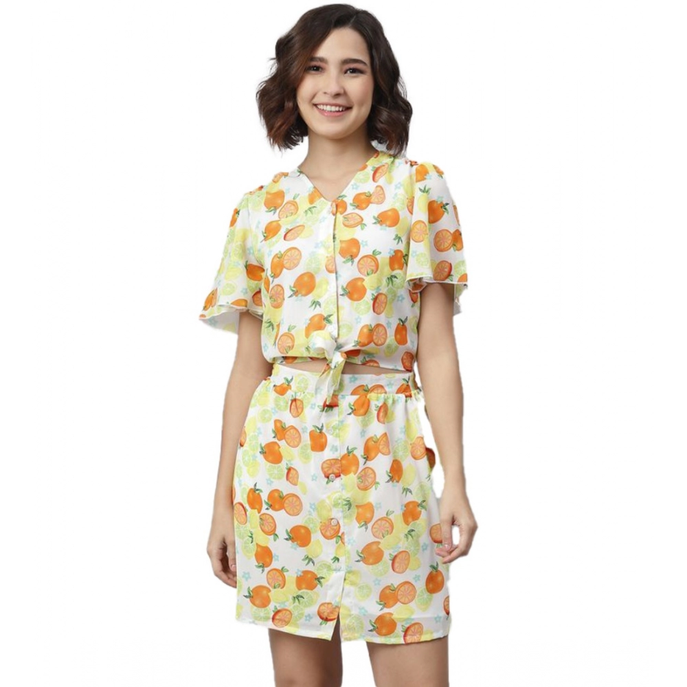 54040648287_997afde2bd_o_d-1000x1000-1.webp Women's Polyester Printed Flutter Above Knee Dress (Orange - Yellow) - Image 1
